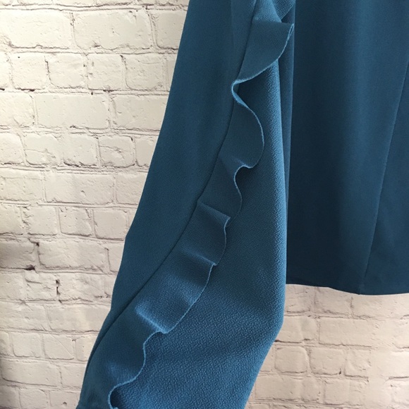 Bar III Ruffled Casual Long Sleeve Top Blouse - Picture 7 of 13